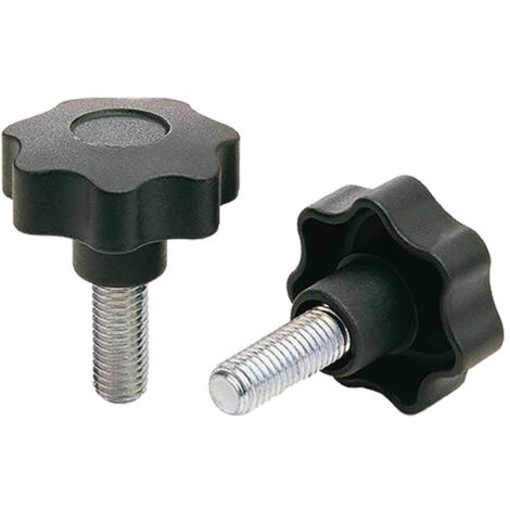 VOLANTINO CON PERNO FILETTATO M6 x 30 Ø mm 30