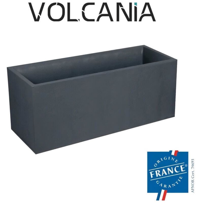 Bac jardiniere Volcania 100 x 40 x 40 cm - 97,6 l - Gris anthracite - EDA