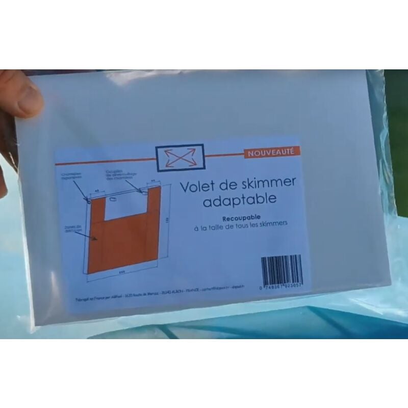 Poolco - volet adaptable de Skimmer - Pour rénovation piscine - Plastique - Unité