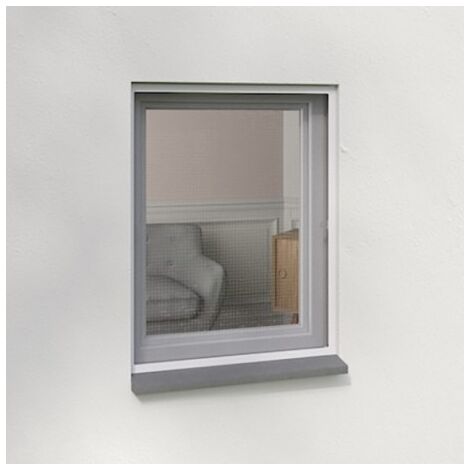 Volet Moustiquaire – Moustiquaire cadre amovible aluminium 100 cm x 100 cm – Toile en fibre de verre – Installation sans vis – Protection contre insectes