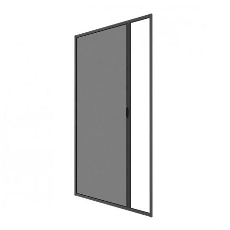 Volet Moustiquaire – Moustiquaire enroulable latérale gris anthracite H220 cm x L160 cm – Alu résistant aux intempéries – Protection efficace contre les insectes