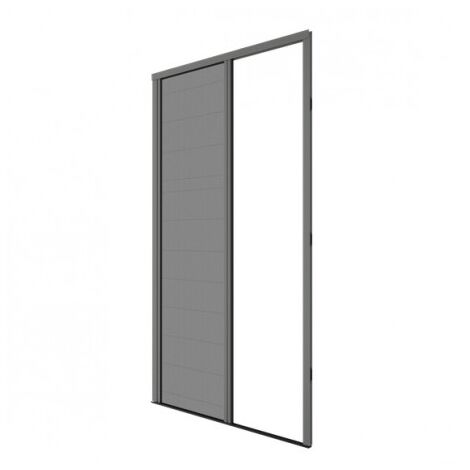 Volet Moustiquaire – Moustiquaire plissée pour porte et porte-fenêtre H230 cm x L140 cm en aluminium – Système d'enroulement silencieux – Protection efficace contre les moustiques