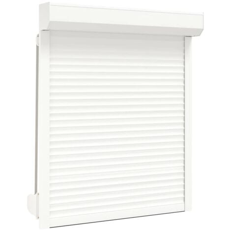 Volet roulant aluminium 100x130 cm blanc
