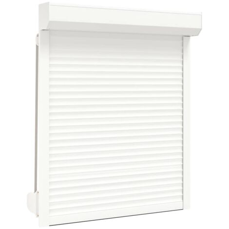 Volet roulant aluminium 100x130 cm blanc