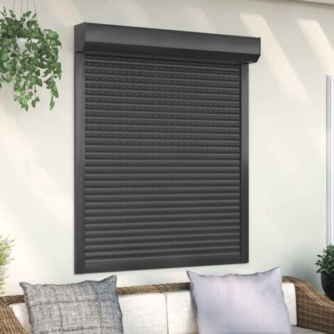 Volet roulant aluminium 110x130 cm anthracite vidaXL