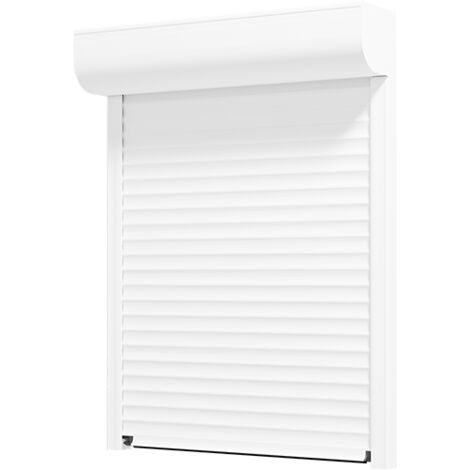 Volet roulant aluminium électrique filaire prêt à poser et préréglé BLANC H.155 x L.120 - BOB LE MENUISIER