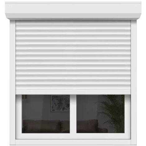 Volet Roulant Manuel Ici Store Aluminium 220x240 Blanc 9016