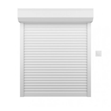 Volet roulant PVC filaire H 140 cm x L 100 cm blanc