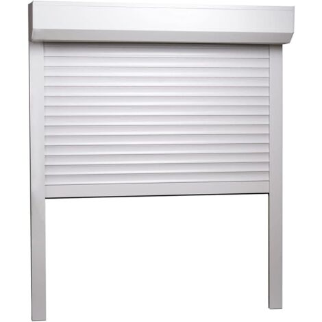 Volet roulant recoupable, Volet Roulant Enrouleur Pare-Vue Store Occultant Store de Fenêtre Store à Rouleau Imperméable Maison Chambre Bureau Intérieur 100x120 cm