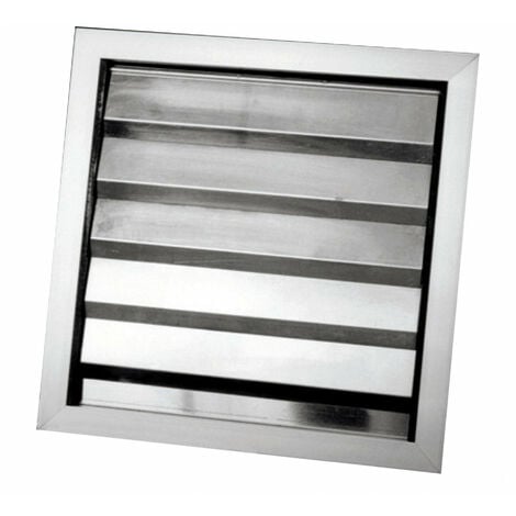 Grille de ventilation plinthe aluminium - blanc L = 400 mm x H = 60 mm -  RA640