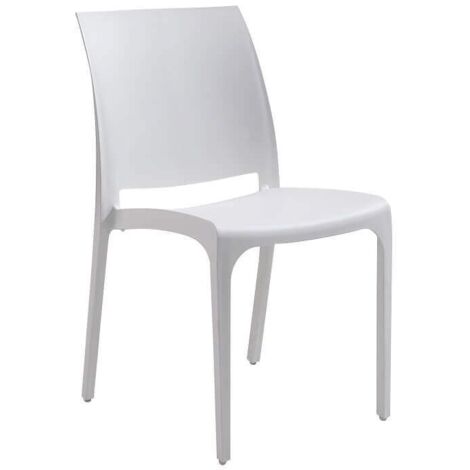 VOLGA - sedia da giardino in plastica set da 6