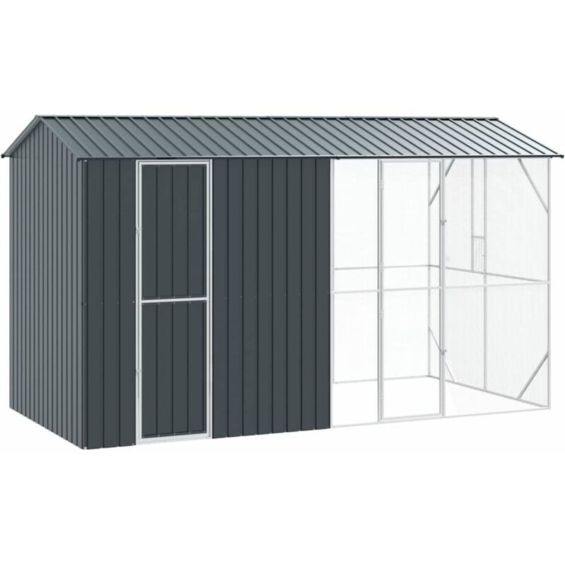 Vidaxl - Cage pour oiseaux Anthracite 430 x 208 x 247 cm Acier galvanisé