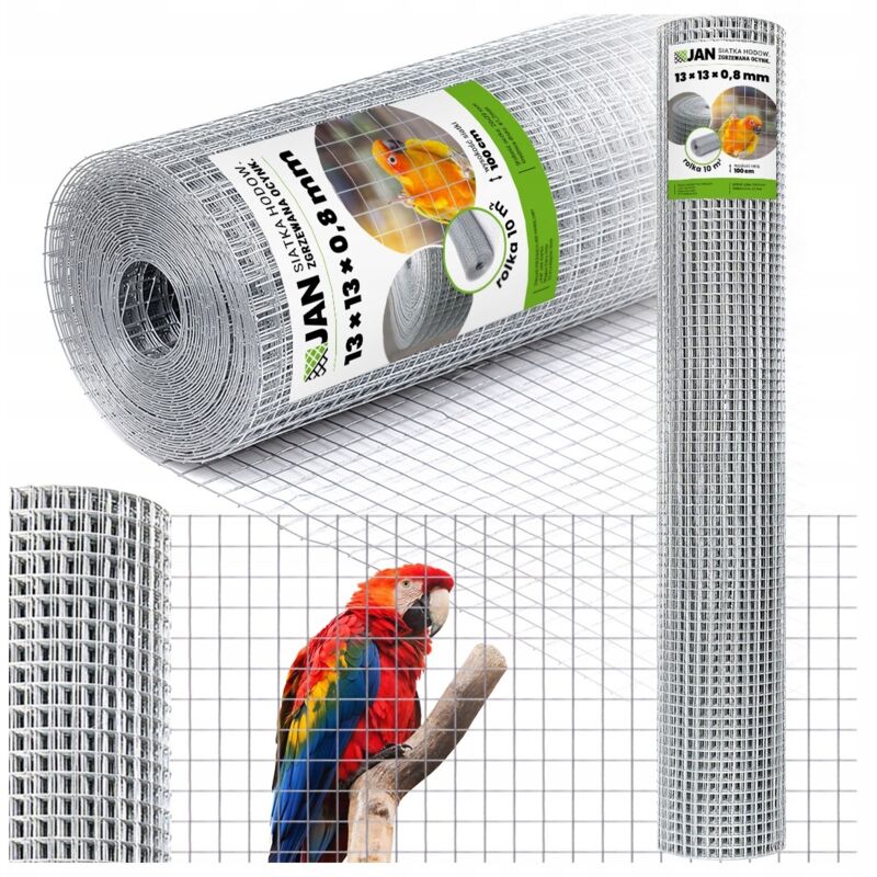 Volière en grillage soudé 13x13x0,8 10m2 Cages anti-rongeurs