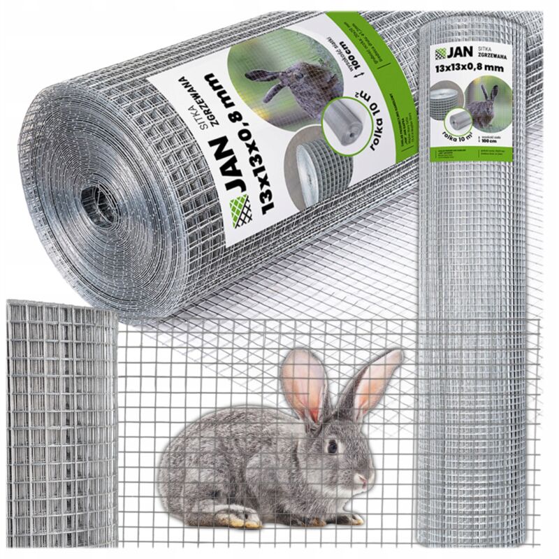 Volière en grillage soudé 13x13x0,8 25m2 Cages anti-rongeurs
