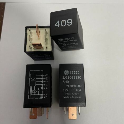 Volkswagen 898050000 fuel pump relay 1J0906383C Volkswagen 409 relay