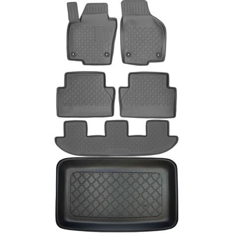 Volkswagen Sharan II Van desde 09.2010 SET - alfombrillas para coche + alfombrilla para maletero