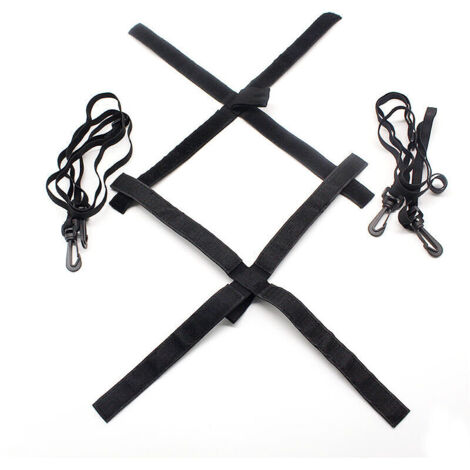 Volleyball Training Aid with Cords, Volleyball Kick Train Elastic Belt, Adjustable Volleyball Resistance Band, Volleyball Equipment Accessories, Black