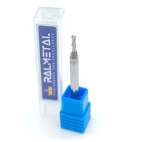 Vollhartmetall-Fräser 2 x 6 x 4D x 50 mm, 2-schneidig, 55 HRC