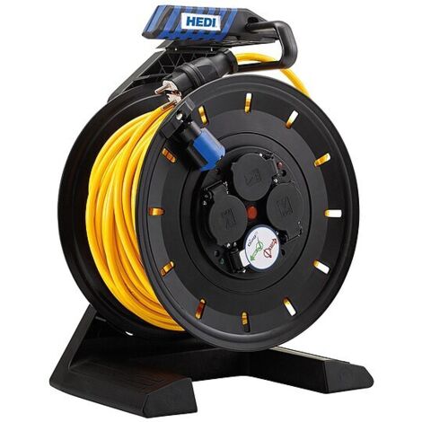 Vollkunststoff-Kabeltrommel Generation 7 Champion Panzerkabel H07BQ-F 3G1,5 - 40 m Kabel