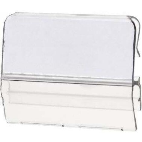 Vollsichtreiter 3,4 x 2,5 cm (B x H) Hart-PVC transparent 10 St./Pack.