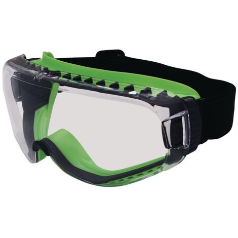 Vollsichtschutzbrille T-Spex 8114 EN 166, EN 170 Rahmen schwarz/grün, Scheibe klar Polycarbonat