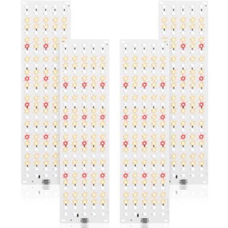 Vollspektrum-LED-Pflanzenlampe, 4er-Pack Pflanzenlampen, Pflanzenlampe mit 3/9/12-Stunden-Timer, 10 Helligkeitsstufen für Zimmerpflanzen