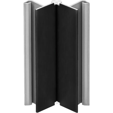 Volpato Eckverbinder Sockelleiste verstellbar - Höhe 120mm - passend zur Sockelblende Flex der Serie S10/20/90, Kunststoff schwarz matt