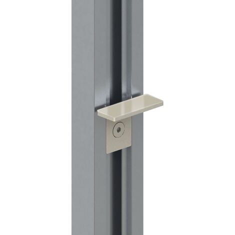 Volpato Regalboden Halterung für Glasregale passend zum Stili Regalsystem, Aluminium schwarz eloxiert