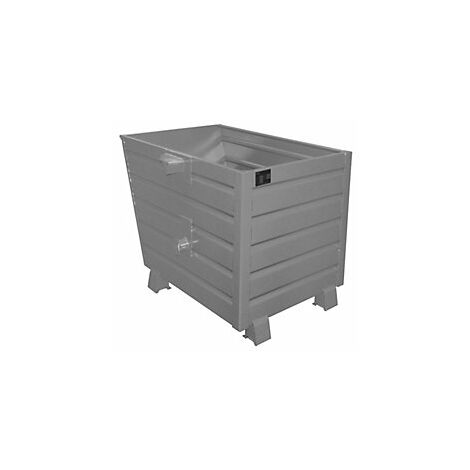 Volquete  apilable  capacidad 0,7 m³  gris ratón RAL 7005