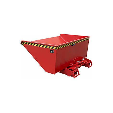 Volquete automático  capacidad 0,9 m³  rojo RAL 3000