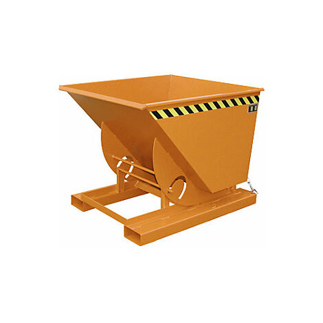 Volquete compacto  capacidad 0,75 m³  amarillo naranja