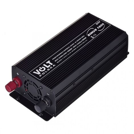 Volt Polska - Convertisseur sinusoïdal 1600 W 24 V-230 V - Puissant et fiable
