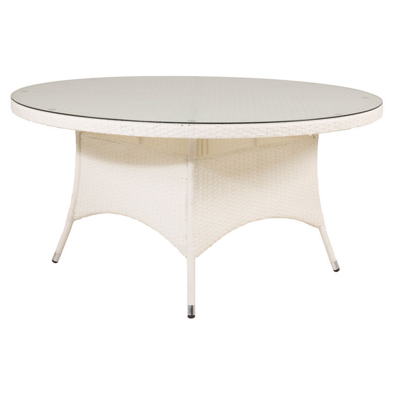 Ebuy24 - Volta Table de salle à manger Ø150 cm, blanc.