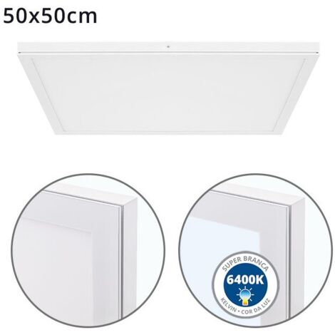 VOLTAIRE panneau de surface 50x50 LED 48W Blanc INTERLUSA