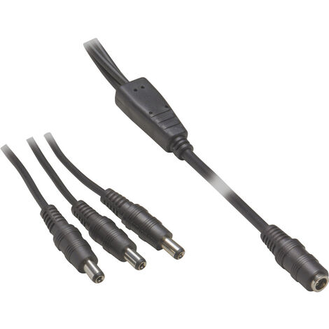 VOLTCRAFT 072958C Niedervolt-Anschlusskabel Niedervolt-Buchse - Niedervolt-Stecker 5.5 mm 2.5 mm 5.5