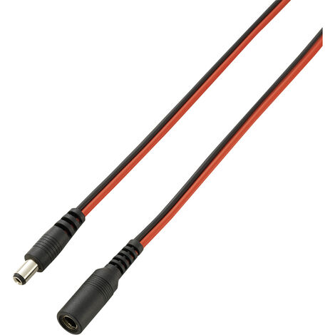 VOLTCRAFT 93025c183 Niedervolt-Verlängerungskabel Niedervolt-Stecker - Niedervolt-Buchse 5.5 mm 2.5