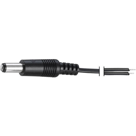 VOLTCRAFT 93025c200 Niedervolt-Anschlusskabel Niedervolt-Stecker - offene Kabelenden 5.5 mm 2.1 mm