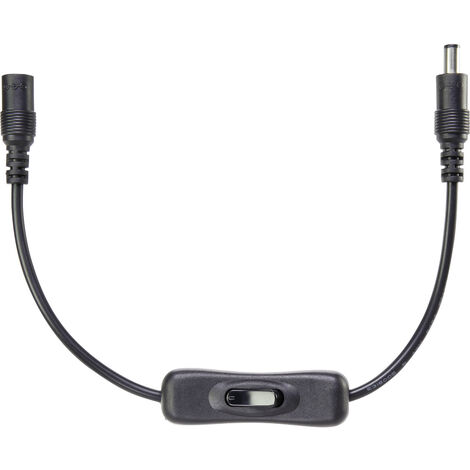 VOLTCRAFT 93038c216 Niedervolt-Adapter Niedervolt-Stecker - Niedervolt-Buchse 5.5 mm 2.1 mm   0.32 m