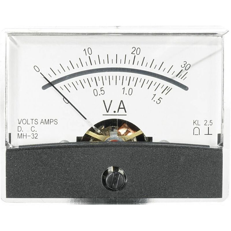 Image of Voltcraft - Strumento di misura analogico da pannello AM-60X46/30V/1,5A/DC 30 V/1,5 a n/a
