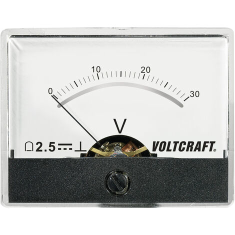 VOLTCRAFT AM-60X46/30V/DC AM-60X46/30V/DC Einbau-Messgerät AM-60X46/60V/DC  30 V Drehspule