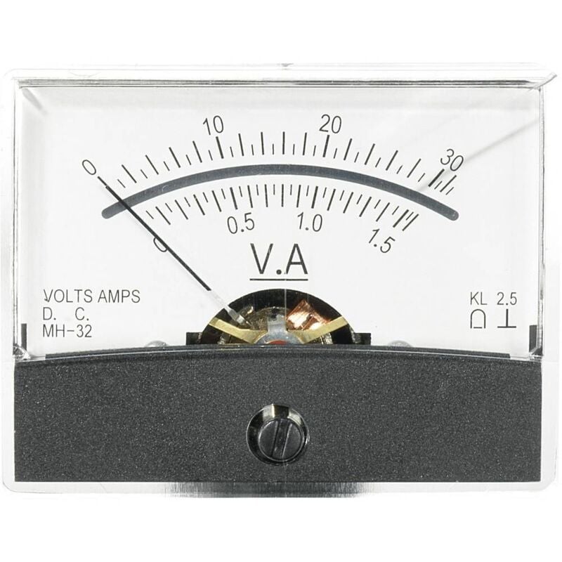 Voltcraft - AM-60X46/30V/1,5A/DC AM-60X46/30V/1,5A/DC Galvanomètre encastrable AM-60X46/30V/1,5A/DC 30 V/1.5 a Bobine