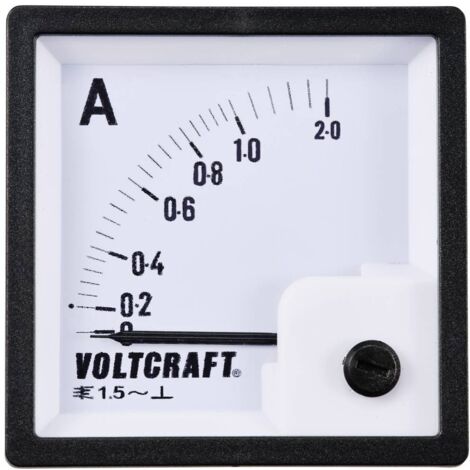 VOLTCRAFT AM-72X72/1A AM-72X72/1A Appareil de mesure encastrable analogique AM-72X72/1A 1 A Ferromag
