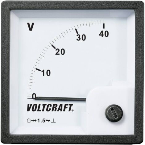 VOLTCRAFT AM-72x72/40V AM-72x72/40V Appareil de mesure encastrable analogique AM-72x72/40V. 40 V Bobine