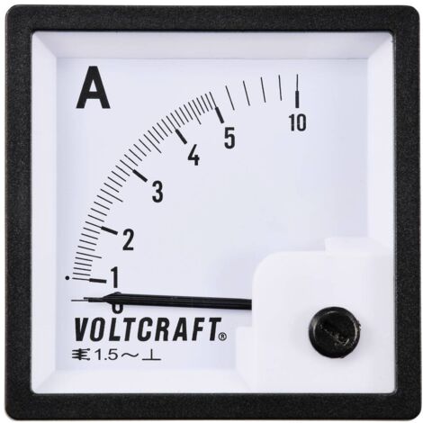 VOLTCRAFT AM-72X72/5A AM-72X72/5A Appareil de mesure encastrable analogique AM-72X72/5A 5 A Ferromag