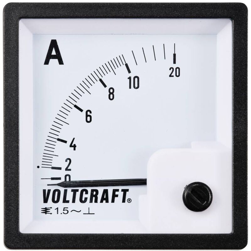 Voltcraft - AM-72X72/10A AM-72X72/10A Appareil de mesure encastrable analogique AM-72X72/10A 10 a Ferromagnétique
