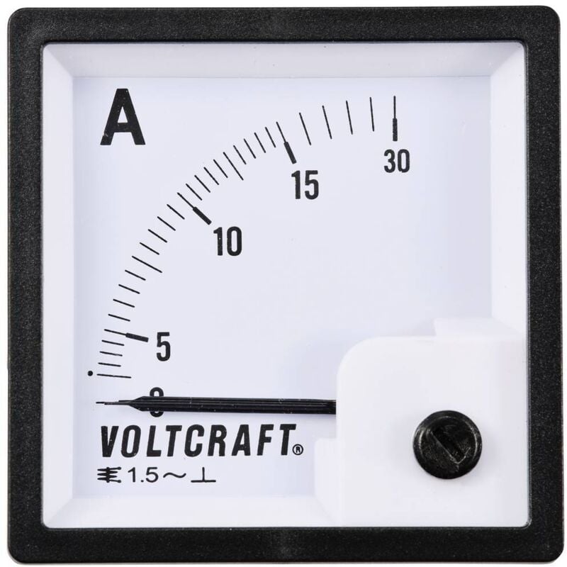 Voltcraft - AM-72X72/15A AM-72X72/15A Appareil de mesure encastrable analogique AM-72X72/15A 15 a Ferromagnétique