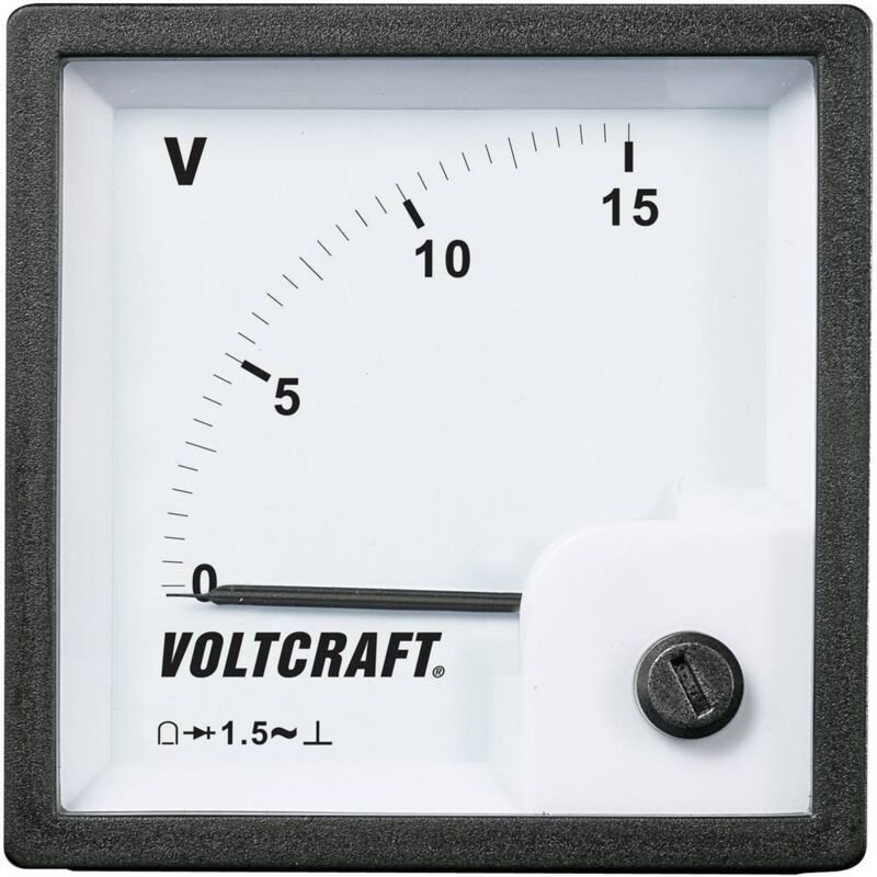 Voltcraft - compteur analogique encastrable bobine AM-72X72/15V