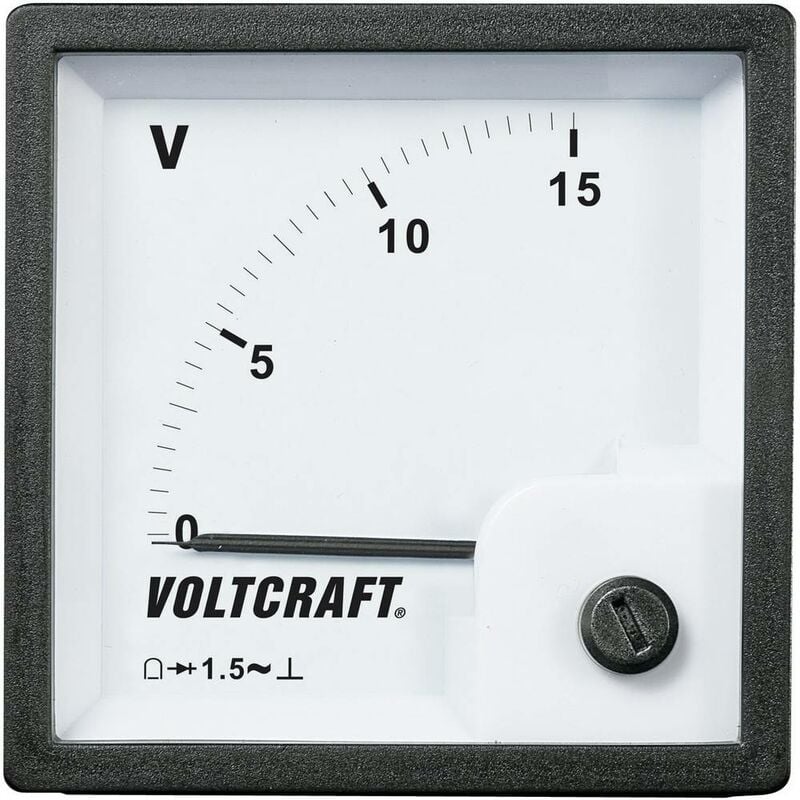 Image of Strumento di misura analogico da pannello Voltcraft AM-72x72/15V 15 v n/a