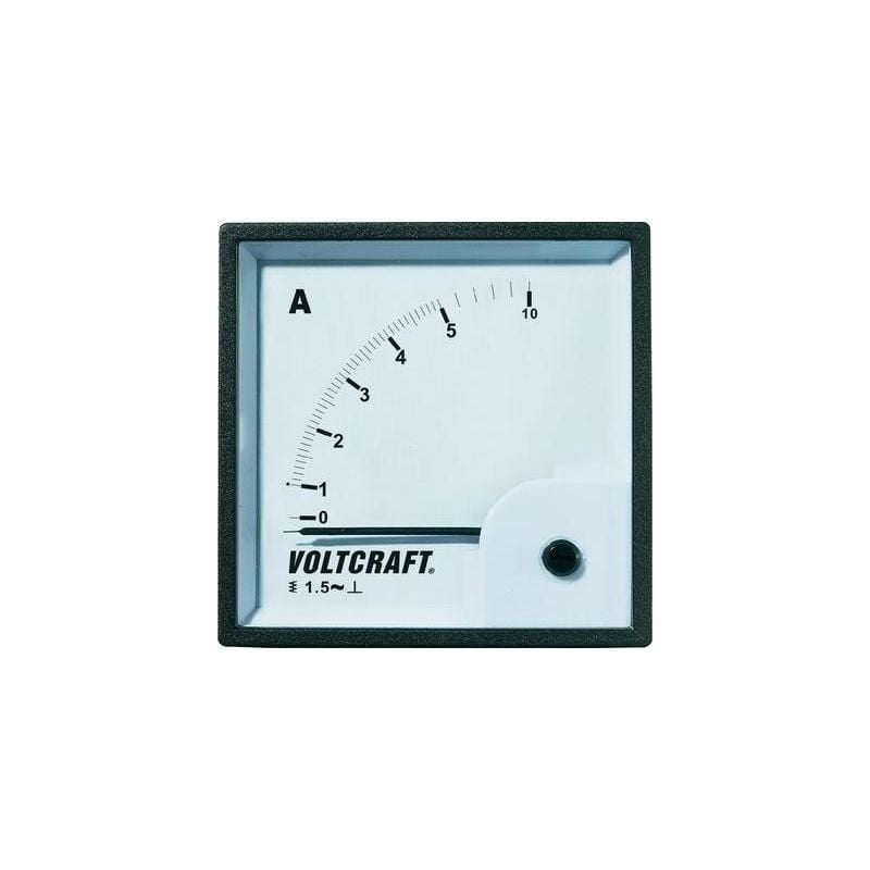 Voltcraft - appareil de mesure encastrable analogique AM-72X72/5A