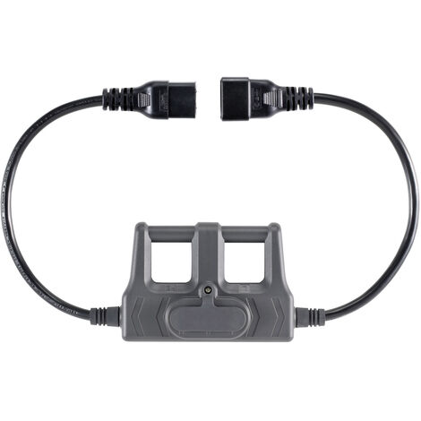 VOLTCRAFT CAA-1L 16 Messadapter Kaltgeräte-Stecker C20 - Kaltgeräte-Buchse C19 Dunkelgrau